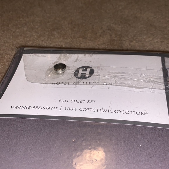 NIP Hotel Collection (from Macy's) - 400 Thread Count Full Sheet Set, Slate Gray - Picture 9 of 9